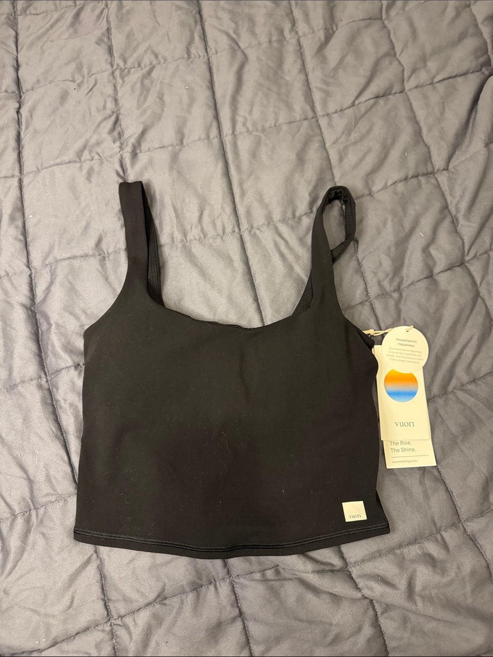 NWT Vuori Black Daily Crop